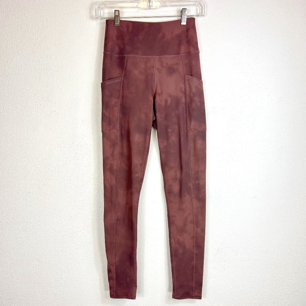 MAURICES BODY CORP LEGGINGS SIZE XS COLOR: PURPLE  HAS POCKETS GREAT CONDITION